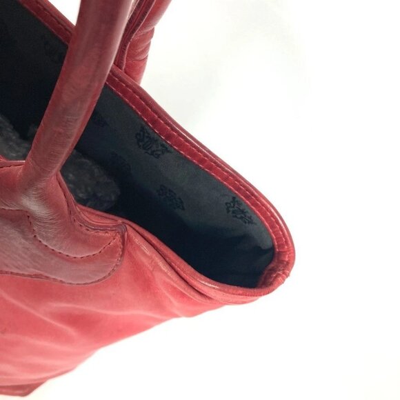 CHROME HEARTS FS tote Bag Tote Bag Shoulder Bag Leather Red - Picture 8 of 16